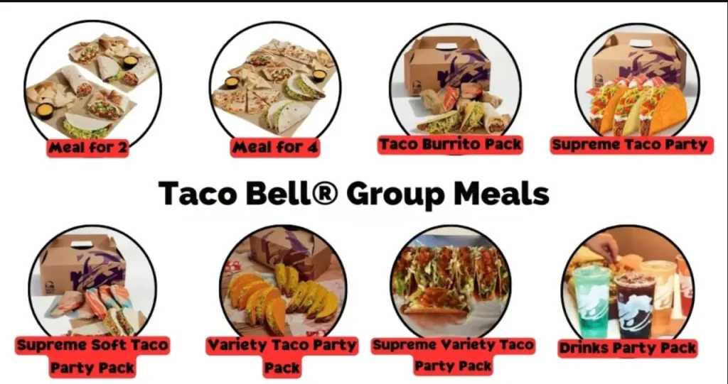 Taco Bell GROUPS Menu